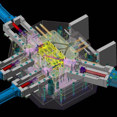 3D design die-casting die for pump body cover